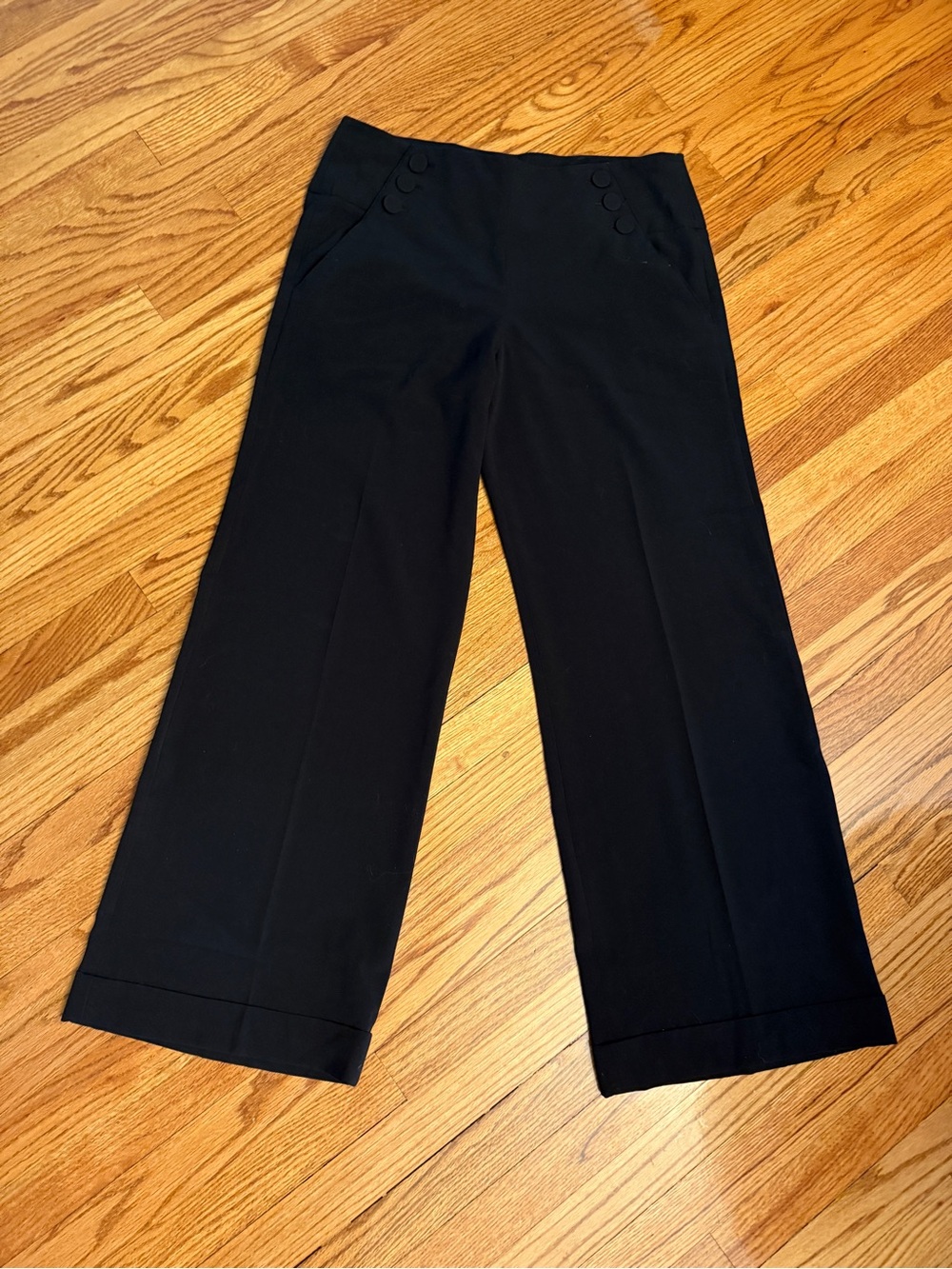 Sailor button Wide-Leg Trousers